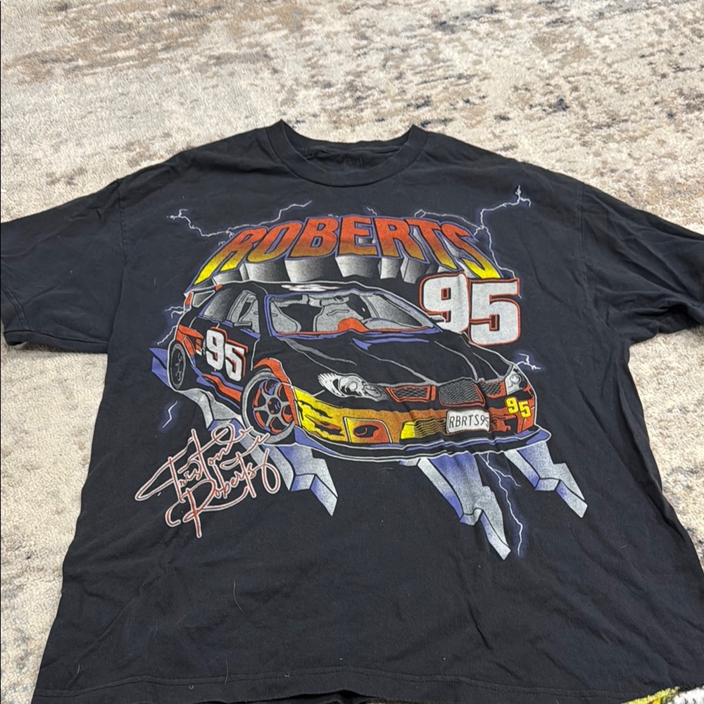 Black Graphic Racing T-Shirt